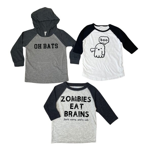 Toddler Funny T Shirts Halloween Size 3T Unisex Lot - Picture 1 of 4